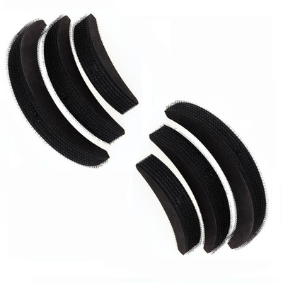 Maahal Puff Bumpit/ Banana Bumpit Pack of 6 Hair Accessory Set (Black) Banana Clip(Black)