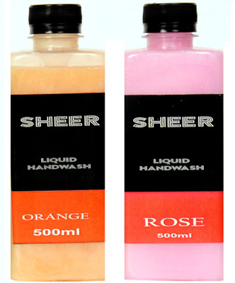 Sheer Premium Liquid Hand wash Refill Orange,Rose (500ml each)(1000 ml, Bottle, Pack of 2)
Sheer Premium Liquid Hand wash Refill Orange,Rose (500ml each)(1000 ml, Bottle, Pack of 2)