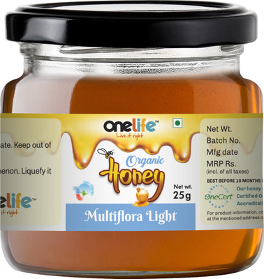 OneLife Organic Multiflora Light HONEY(25 g) 
OneLife Organic Multiflora Light HONEY(25 g)