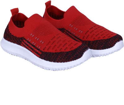 FEETWELL Boys & Girls Slip on Loafers(Red