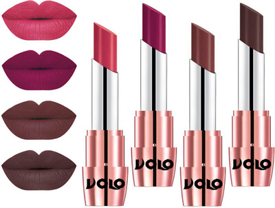 Volo Perfect Creamy with Matte Lipsticks Combo, No more dry lips(Pink, Magenta, Coffee, Chocolate)
Volo Perfect Creamy with Matte Lipsticks Combo, No more dry lips(Pink, Magenta, Coffee, Chocolate)