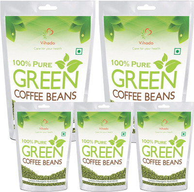 Vihado Best Quality Luxurious Green Coffee Beans For Weight/Fat Loss (pack of 5) Instant Coffee 250 g(Pack of 5)
Vihado Best Quality Luxurious Green Coffee Beans For Weight/Fat Loss (pack of 5) Instant Coffee 250 g(Pack of 5)