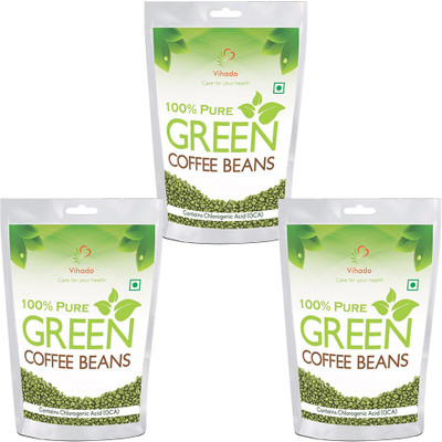 Vihado Green Coffee Beans for Weight management & belly fat burner -400g (Pack of 3) Instant Coffee 400 g(Pack of 3)
Vihado Green Coffee Beans for Weight management & belly fat burner -400g (Pack of 3) Instant Coffee 400 g(Pack of 3)
