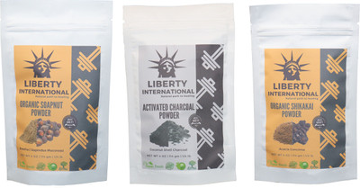 LIBERTY INTERNATIONAL Soapnut & Charcoal & Shikakai Powder ( 114 Gm Each ) For Face , Hair & Skin Care Certified C18(Set of 3)
LIBERTY INTERNATIONAL Soapnut & Charcoal & Shikakai Powder ( 114 Gm Each ) For Face , Hair & Skin Care Certified C18(Set of 3)