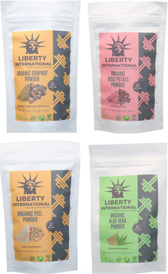 LIBERTY INTERNATIONAL Soapnut & Rose & Orange & Aloevera Powder ( 227 Gm Each ) For Face , Hair & Skin Care Certified C18(Set of 4)
LIBERTY INTERNATIONAL Soapnut & Rose & Orange & Aloevera Powder ( 227 Gm Each ) For Face , Hair & Skin Care Certified C18(Set of 4)