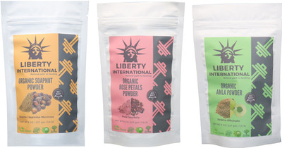 LIBERTY INTERNATIONAL Soapnut & Rose & Amla Powder ( 227 Gm Each ) For Face , Hair & Skin Care(Set of 3)
LIBERTY INTERNATIONAL Soapnut & Rose & Amla Powder ( 227 Gm Each ) For Face , Hair & Skin Care(Set of 3)