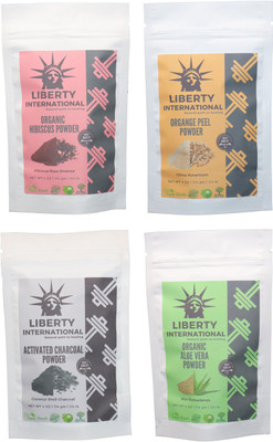 LIBERTY INTERNATIONAL Hibiscus & Orange & Charcoal & Aloevera Powder ( 114 Gm Each ) For Face , Hair & Skin Care Certified C18(Set of 4)
LIBERTY INTERNATIONAL Hibiscus & Orange & Charcoal & Aloevera Powder ( 114 Gm Each ) For Face , Hair & Skin Care Certified C18(Set of 4)