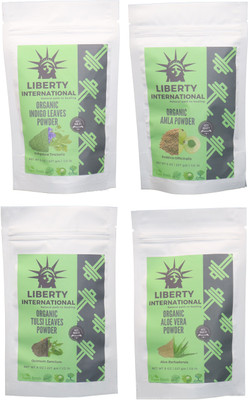 LIBERTY INTERNATIONAL Indigo & Amla & Tulsi & Aloevera Powder ( 227 Gm Each ) For Face , Hair & Skin Care Certified C18(Set of 4)
LIBERTY INTERNATIONAL Indigo & Amla & Tulsi & Aloevera Powder ( 227 Gm Each ) For Face , Hair & Skin Care Certified C18(Set of 4)