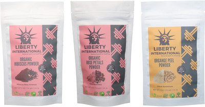 LIBERTY INTERNATIONAL Hibiscus & Rose & Orange Powder ( 114 Gm Each ) For Face , Hair & Skin Care Certified C18(Set of 3)
LIBERTY INTERNATIONAL Hibiscus & Rose & Orange Powder ( 114 Gm Each ) For Face , Hair & Skin Care Certified C18(Set of 3)