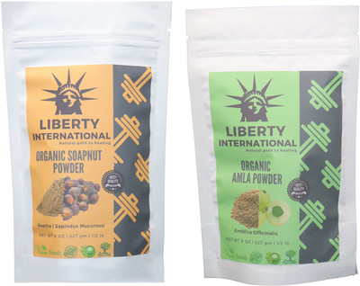 LIBERTY INTERNATIONAL Soapnut & Amla Powder ( 227 Gm Each ) For Face , Hair & Skin Care Certified C18(Set of 2)
LIBERTY INTERNATIONAL Soapnut & Amla Powder ( 227 Gm Each ) For Face , Hair & Skin Care Certified C18(Set of 2)