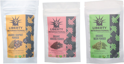 LIBERTY INTERNATIONAL Soapnut & Hibiscus & Neem Powder ( 227 Gm Each ) For Face , Hair & Skin Care Certified C18(Set of 3)
LIBERTY INTERNATIONAL Soapnut & Hibiscus & Neem Powder ( 227 Gm Each ) For Face , Hair & Skin Care Certified C18(Set of 3)