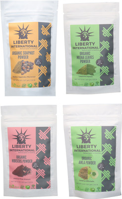 LIBERTY INTERNATIONAL Soapnut & Heena & Hibiscus & Amla Powder ( 227 Gm Each ) For Face , Hair & Skin Care Certified C18(Set of 4)
LIBERTY INTERNATIONAL Soapnut & Heena & Hibiscus & Amla Powder ( 227 Gm Each ) For Face , Hair & Skin Care Certified C18(Set of 4)