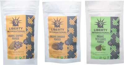 LIBERTY INTERNATIONAL Soapnut & Shikakai & Tulsi Powder ( 227 Gm Each ) For Face , Hair & Skin Care Certified C18(Set of 3)
LIBERTY INTERNATIONAL Soapnut & Shikakai & Tulsi Powder ( 227 Gm Each ) For Face , Hair & Skin Care Certified C18(Set of 3)