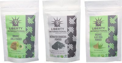 LIBERTY INTERNATIONAL Amla & Charcoal & Aloevera Powder ( 227 Gm Each ) For Face , Hair & Skin Care Certified C9 684 g(Set of 3)
LIBERTY INTERNATIONAL Amla & Charcoal & Aloevera Powder ( 227 Gm Each ) For Face , Hair & Skin Care Certified C9 684 g(Set of 3)