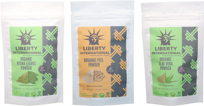 LIBERTY INTERNATIONAL Heena & Orange & Aloevera Powder ( 114 Gm Each ) For Face , Hair & Skin Care Certified C18(Set of 3)
LIBERTY INTERNATIONAL Heena & Orange & Aloevera Powder ( 114 Gm Each ) For Face , Hair & Skin Care Certified C18(Set of 3)