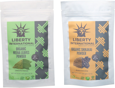LIBERTY INTERNATIONAL Heena & Shikakai Powder ( 227 Gm Each ) For Face , Hair & Skin Care Certified C18(Set of 2)
LIBERTY INTERNATIONAL Heena & Shikakai Powder ( 227 Gm Each ) For Face , Hair & Skin Care Certified C18(Set of 2)