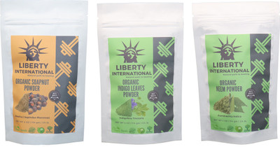 LIBERTY INTERNATIONAL Soapnut & Indigo & Neem Powder ( 114 Gm Each ) For Face , Hair & Skin Care Certified C18(Set of 3)
LIBERTY INTERNATIONAL Soapnut & Indigo & Neem Powder ( 114 Gm Each ) For Face , Hair & Skin Care Certified C18(Set of 3)