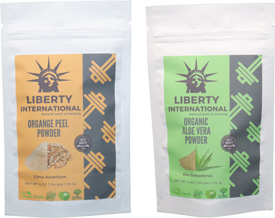 LIBERTY INTERNATIONAL Orange & Aloevera Powder ( 114 Gm Each ) For Face , Hair & Skin Care Certified C18(Set of 2)
LIBERTY INTERNATIONAL Orange & Aloevera Powder ( 114 Gm Each ) For Face , Hair & Skin Care Certified C18(Set of 2)