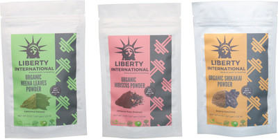 LIBERTY INTERNATIONAL Heena & Hibiscus & Shikakai Powder ( 227 Gm Each ) For Face , Hair & Skin Care Certified C9 684 g(Set of 3)
LIBERTY INTERNATIONAL Heena & Hibiscus & Shikakai Powder ( 227 Gm Each ) For Face , Hair & Skin Care Certified C9 684 g(Set of 3)