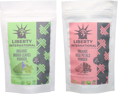 LIBERTY INTERNATIONAL Indigo & Rose Powder ( 227 Gm Each ) For Face , Hair & Skin Care Certified C18(Set of 2)
LIBERTY INTERNATIONAL Indigo & Rose Powder ( 227 Gm Each ) For Face , Hair & Skin Care Certified C18(Set of 2)