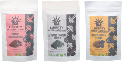LIBERTY INTERNATIONAL Hibiscus & Charcoal & Shikakai Powder ( 114 Gm Each ) For Face , Hair & Skin Care Certified C18(Set of 3)
LIBERTY INTERNATIONAL Hibiscus & Charcoal & Shikakai Powder ( 114 Gm Each ) For Face , Hair & Skin Care Certified C18(Set of 3)