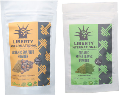 LIBERTY INTERNATIONAL Soapnut & Heena Powder ( 227 Gm Each ) For Face , Hair & Skin Care Certified C9 456 g(Set of 2)
LIBERTY INTERNATIONAL Soapnut & Heena Powder ( 227 Gm Each ) For Face , Hair & Skin Care Certified C9 456 g(Set of 2)