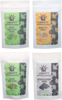 LIBERTY INTERNATIONAL Indigo & Orange & Neem & Charcoal Powder ( 114 Gm Each ) For Face , Hair & Skin Care Certified C18(Set of 4)
LIBERTY INTERNATIONAL Indigo & Orange & Neem & Charcoal Powder ( 114 Gm Each ) For Face , Hair & Skin Care Certified C18(Set of 4)