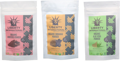 LIBERTY INTERNATIONAL Hibiscus & Shikakai & Aloevera Powder ( 227 Gm Each ) For Face , Hair & Skin Care Certified C18(Set of 3)
LIBERTY INTERNATIONAL Hibiscus & Shikakai & Aloevera Powder ( 227 Gm Each ) For Face , Hair & Skin Care Certified C18(Set of 3)