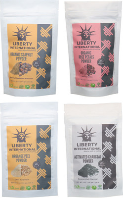 LIBERTY INTERNATIONAL Soapnut & Rose & Orange & Charcoal Powder ( 114 Gm Each ) For Face , Hair & Skin Care Certified C18(Set of 4)
LIBERTY INTERNATIONAL Soapnut & Rose & Orange & Charcoal Powder ( 114 Gm Each ) For Face , Hair & Skin Care Certified C18(Set of 4)