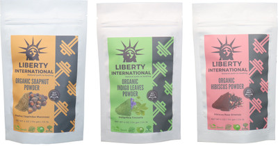 LIBERTY INTERNATIONAL Soapnut & Indigo & Hibiscus Powder ( 114 Gm Each ) For Face , Hair & Skin Care Certified C18(Set of 3)
LIBERTY INTERNATIONAL Soapnut & Indigo & Hibiscus Powder ( 114 Gm Each ) For Face , Hair & Skin Care Certified C18(Set of 3)