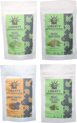 LIBERTY INTERNATIONAL Indigo & Neem & Shikakai & Tulsi Powder ( 227 Gm Each ) For Face , Hair & Skin Care Certified C18(Set of 4)
LIBERTY INTERNATIONAL Indigo & Neem & Shikakai & Tulsi Powder ( 227 Gm Each ) For Face , Hair & Skin Care Certified C18(Set of 4)