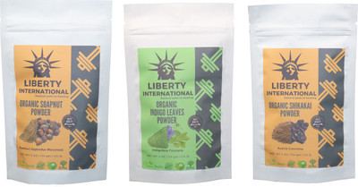 LIBERTY INTERNATIONAL Soapnut & Indigo & Shikakai Powder ( 114 Gm Each ) For Face , Hair & Skin Care Certified C18(Set of 3)
LIBERTY INTERNATIONAL Soapnut & Indigo & Shikakai Powder ( 114 Gm Each ) For Face , Hair & Skin Care Certified C18(Set of 3)