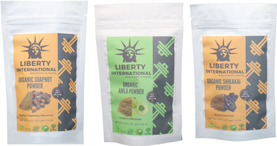 LIBERTY INTERNATIONAL Soapnut & Amla & Shikakai Powder ( 227 Gm Each ) For Face , Hair & Skin Care Certified C18(Set of 3)
LIBERTY INTERNATIONAL Soapnut & Amla & Shikakai Powder ( 227 Gm Each ) For Face , Hair & Skin Care Certified C18(Set of 3)
