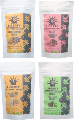LIBERTY INTERNATIONAL Soapnut & Rose & Orange & Tulsi Powder ( 227 Gm Each ) For Face , Hair & Skin Care Certified C18(Set of 4)
LIBERTY INTERNATIONAL Soapnut & Rose & Orange & Tulsi Powder ( 227 Gm Each ) For Face , Hair & Skin Care Certified C18(Set of 4)