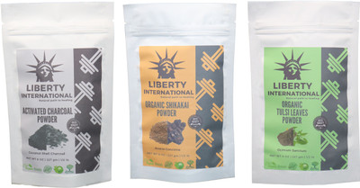 LIBERTY INTERNATIONAL Charcoal & Shikakai & Tulsi Powder ( 227 Gm Each ) For Face , Hair & Skin Care Certified C18(Set of 3)
LIBERTY INTERNATIONAL Charcoal & Shikakai & Tulsi Powder ( 227 Gm Each ) For Face , Hair & Skin Care Certified C18(Set of 3)