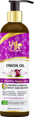 Youth Genie Onion Hair Oil With Sandalwood & Rose Oil BIO ACTIVE HAIR OIL Nourishing Hair Fall Treatment With Real Onion Extract Intensive Hair Fall Dandruff Treatment (200 ml) Hair Oil(200 ml)
Youth Genie Onion Hair Oil With Sandalwood & Rose Oil BIO ACTIVE HAIR OIL Nourishing Hair Fall Treatment With Real Onion Extract Intensive Hair Fall Dandruff Treatment (200 ml) Hair Oil(200 ml)