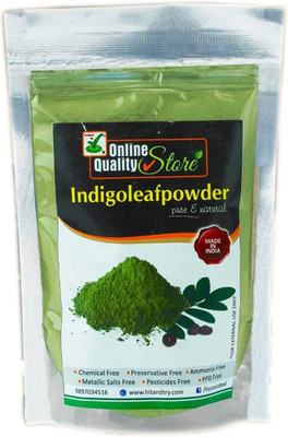 Online Quality Store Indigo powder for hair and Beard Dye - Black_400g(400 g)