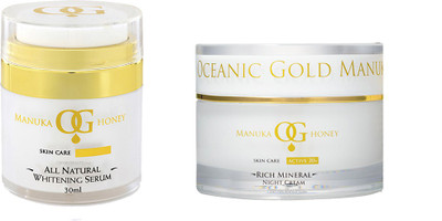 Oceanic Gold All Natural Whitening Serum &Rich Mineral Night Cream(Australian Made)(Set of 2)
Oceanic Gold All Natural Whitening Serum &Rich Mineral Night Cream(Australian Made)(Set of 2)