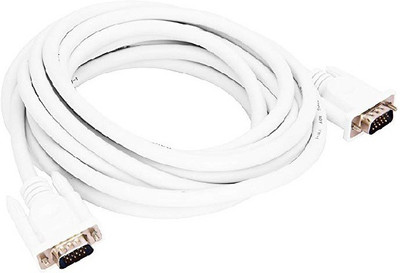 swaggers VGA 5 Meter Cable Male To Male 15 PIN for Computer Monitor, Projector, PC, TV Cord (white) VGA Cable(Compatible with LAPTOP,COMPUTER,PC, White)
swaggers VGA 5 Meter Cable Male To Male 15 PIN for Computer Monitor, Projector, PC, TV Cord (white) VGA Cable(Compatible with LAPTOP,COMPUTER,PC, White)