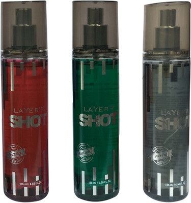 LAYER'R POWER PLAY, RED STALLION AND ROYAL JADE (PACK OF 3) Body Spray - For Men(135 ml)
LAYER'R POWER PLAY, RED STALLION AND ROYAL JADE (PACK OF 3) Body Spray - For Men(135 ml)