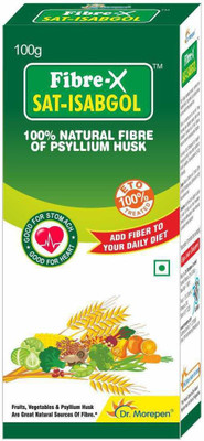 Dr. Morepen Fibre-X Sat Isabgol Husk Psyllium Powder 100 gms. Natural Powder(100 g)
Dr. Morepen Fibre-X Sat Isabgol Husk Psyllium Powder 100 gms. Natural Powder(100 g)