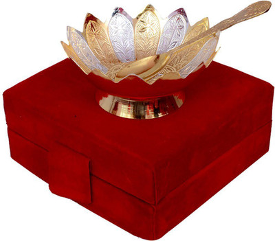 GoldGiftIdeas Gold-Silver Plated Lotus Bowl Spoon Set Dinner Set(Gold Plated, Silver Plated)
GoldGiftIdeas Gold-Silver Plated Lotus Bowl Spoon Set Dinner Set(Gold Plated, Silver Plated)