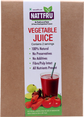 Nattfru VEGETABLE JUICE Nutrition Drink(Carrot, Beet, Tomato, Amla Flavored)