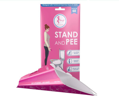 Sanfe Pack of 60 Stand and Pee for Women | Sanfe Travel Hygiene Kit | Portable Female Urinal Disposable Pack | Pee Device Disposable Female Urination Device(Pink, Pack of 60)
Sanfe Pack of 60 Stand and Pee for Women | Sanfe Travel Hygiene Kit | Portable Female Urinal Disposable Pack | Pee Device Disposable Female Urination Device(Pink, Pack of 60)