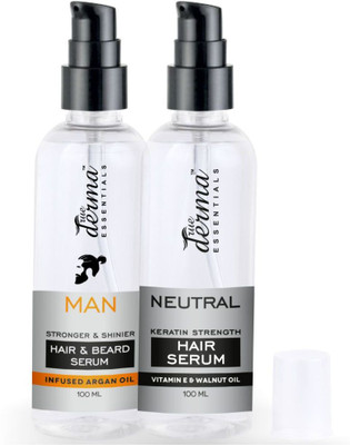 True Derma Essentials Hair & Beard (Argan Oil) + Keratin Strenght Hair Serum - With Vitamin E & Walnut Oil(200 ml)
True Derma Essentials Hair & Beard (Argan Oil) + Keratin Strenght Hair Serum - With Vitamin E & Walnut Oil(200 ml)