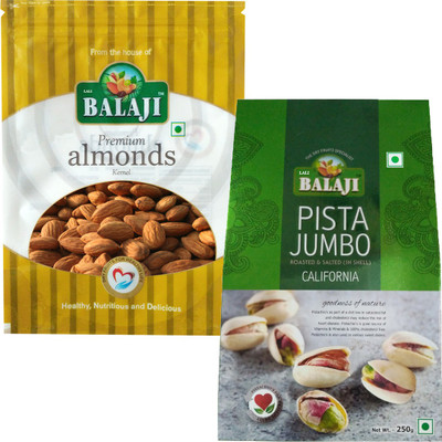 Balaji California Almonds premium 200gm & California Pistachios LS 250gm Almonds(450 g, Pouch)
Balaji California Almonds premium 200gm & California Pistachios LS 250gm Almonds(450 g, Pouch)
