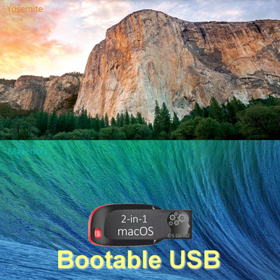 OSGuru YOMA2IN1 2-in-1 OS X Yosemite (10.10.6) | OS X Mavericks (10.9.6) Reinstall/Repair/Restore/Upgrade 16GB Bootable USB Pen Drive (64-Bit)
OSGuru YOMA2IN1 2-in-1 OS X Yosemite (10.10.6) | OS X Mavericks (10.9.6) Reinstall/Repair/Restore/Upgrade 16GB Bootable USB Pen Drive (64-Bit)