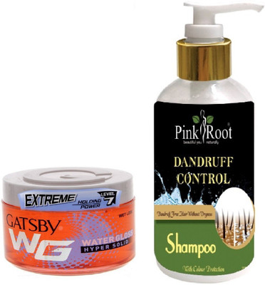 Pink Root DANDRUFF CONTROL SHAMPOO 200ML WITH GATSBY EXTREME LEVEL 7 WATER GLOSS HYPER SOLID GEL(Set of 2)
Pink Root DANDRUFF CONTROL SHAMPOO 200ML WITH GATSBY EXTREME LEVEL 7 WATER GLOSS HYPER SOLID GEL(Set of 2)