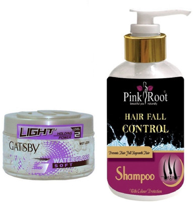 Pink Root HAIR FALL CONTROL SHAMPOO 200ML WITH GATSBY LIGHT LEVEL 2 WATER GLOSS SOFT GEL(Set of 2)
Pink Root HAIR FALL CONTROL SHAMPOO 200ML WITH GATSBY LIGHT LEVEL 2 WATER GLOSS SOFT GEL(Set of 2)