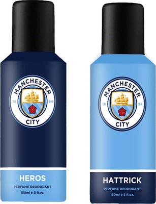 Manchester Manchester 1Heros 1 Hattrick 1 Ultimate Kick Body Spray - For Men(300 ml, Pack of 3) 
Manchester Manchester 1Heros 1 Hattrick 1 Ultimate Kick Body Spray - For Men(300 ml, Pack of 3)